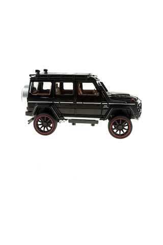 1:16 Ölçek Metal Model Suv Araba Çek Bırak Işıklı Sesli Siyah