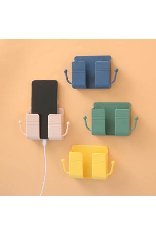 Duvara Monte Cep Telefonu Tutucu - Delme Gerektirmeyen, Duvara Monte Cep Telefonu Çok Renkli