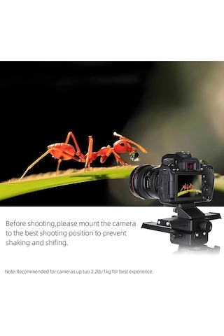 Profesyonel 4 Yönlü Macro Makro Ve Yakın Plan Detay Fotografçılık İçin Focusing Rail Slider