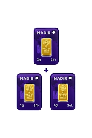 Nadir Gold 24 Ayar 3 Gram Külçe Altın