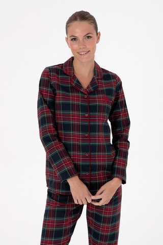 U.S. Polo Assn. Kadın Kırmızı Yılbaşı Temalı Pijama Takımı 50318817-VR030