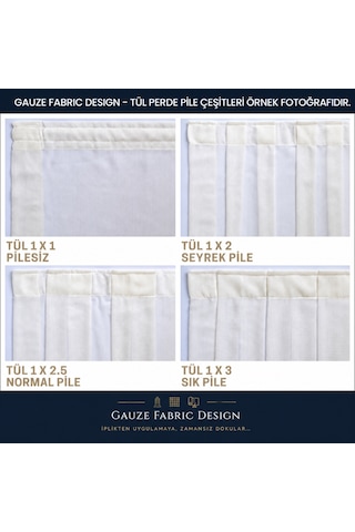 Gauze Fabric Design Lüks İpeksi Dokulu Simli Bambu Kırışmaz Ütü Gerektirmez Optik Beyaz 100 X 200 Sık Pile 1 X 3 Yüksek Kaliteli Tül Perde