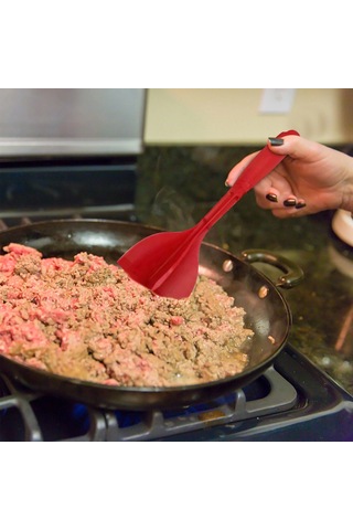 Neevoyu Kahvaltılık Et Kesici Nylon Malzeme Ev Fırını Çırpıcı Blender Siyah Renkli 90g Kırmızı