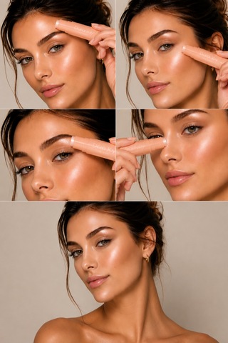 Multi Stick Aydınlatıcı Holografik Etkili Fırça Aplikatörlü Avocado Oil Shea Butter Hyalüronik Asit / Holo Joy Multi Stick Highlighter Çok Renkli