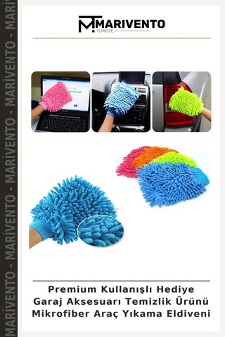 Premium Kullanışlı Hediye Garaj Aksesuarı Temizlik Ürünü Mikrofiber Araç Yıkama Eldiveni