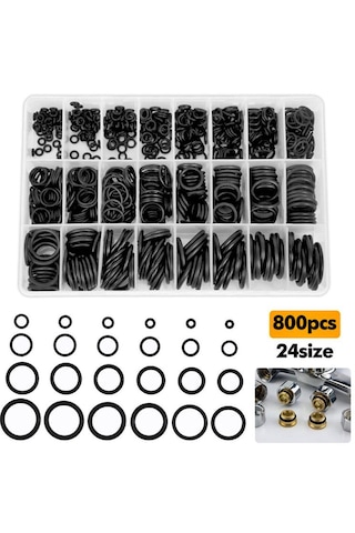 T 800 Parça Kauçuk Conta Halka Seti Musluklar, Vanalar, Bataryalar Profesyonel O-ring Conta Seti