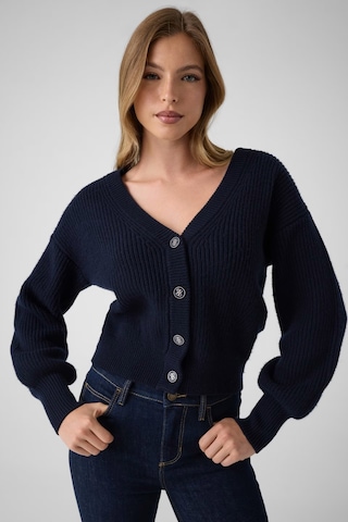 Guess Faith Kadın Yün Karışımlı Hırka W6br28z1410 Lacivert