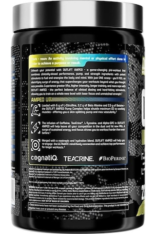 Outlift Amped 449.1 G 15.84 Oz 22 Servis.usa Vers.limon-yabanmersini