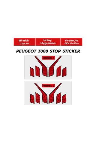 Peugeot 3008 Stop Stıcker