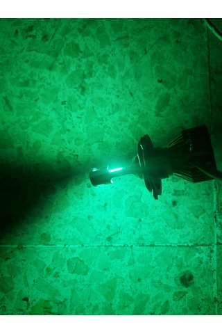 Ricco H4 Slim Mini Led Xenon Green Yeşil Renk 8000lm H4 Yeşil Led Zenon