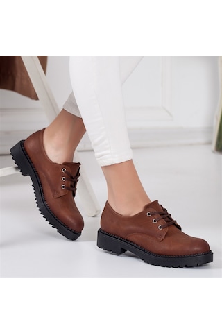 Dilimler Ayakkabı Taba Kadın Gündelik Ayakkabı-369-taba Taba