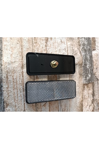 Motosiklet Uyumlu Reflektör Dikdörtgen Beyaz 3.5cm X 9cm