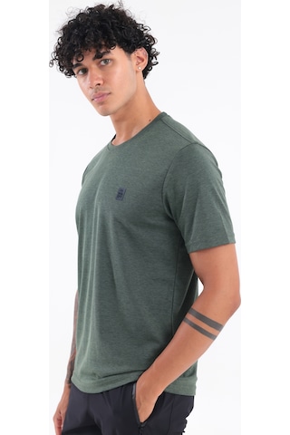 Rowinger Bisiklet Yaka Merserize Erkek Spor T-shirt Haki