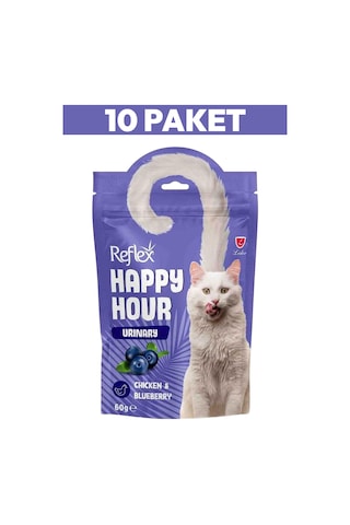 Happy Hour Tavuk Etli Ve Yaban Mersinli Kedi Ödülü 10 X 60gr