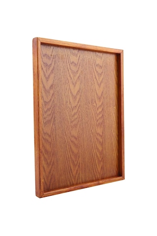 Servis Tepsisi, Dikdörtgen Ahşap Çay Tepsisi Otel Ev Mutfak Tepsileri Atıştırmalık Tepsisi Kahvaltı Tepsisi Gıda Saklama Kabı 36 27cm