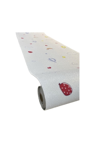 50x280cm 1,4m2 Gökkuşağı Balon Kendinden Yapışkanlı Duvar Kağıdı Silinebilir Esnek Çocuk Odası