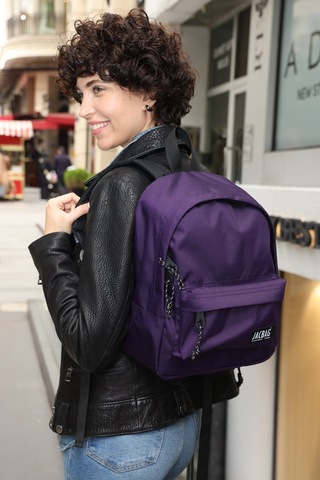 Jacbag Classic Junior -tek Bölmeli Sırt Çantası-mor Renk:mor