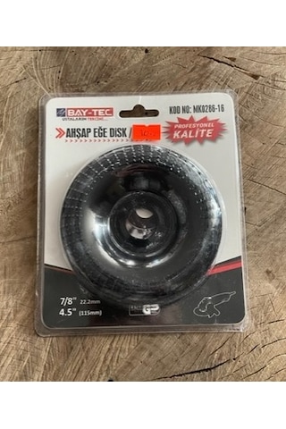 BAYTEC 125MM AHŞAP TÖRPÜSÜ AHŞAP ZIMPARA DİSKİ AHŞAP EĞE DİSKİ