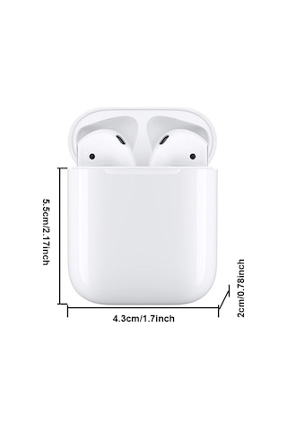 Folinda Hareket İçin Kablosuz Bluetooth Kulaklık, Tws Teknolojisi, Siri Desteği, 3 Saat Konuşma Süresi, Apple-huawei-xiaomi Uyumlu, Lightning Şarj Kutusu