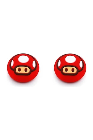 Market Alls Siyah Ve Kırmızı Mantar Görünümlü Stikler İçin Silikon Kapaklar. 161152559