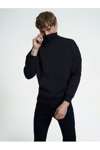 LOFT Oversize Erkek Sweatshirt Lf2034797 Q1.v1 Siyah