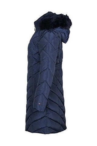Tommy Hilfiger Kadın Mont Lacivert Tw2mp186-nvy 001