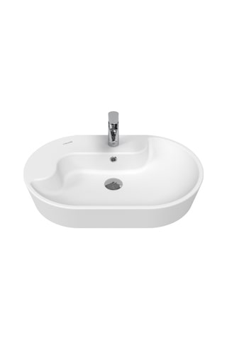 Creavit Topic Tezgah Üzeri Çanak Lavabo 70cm Beyaz Tp172-00cb00e-0000