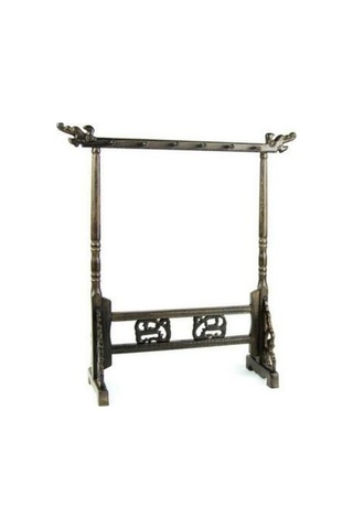 Willowhaven Ahşap Çin Fırça Kalem Asılı Musluk Tutucu 6 Asılı 12-pin Kaligrafi Standart Çok Renkli