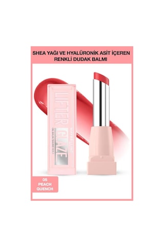 Maybelline New York Lifter Glaze - 05 Peach Quench Dudak Balmı
