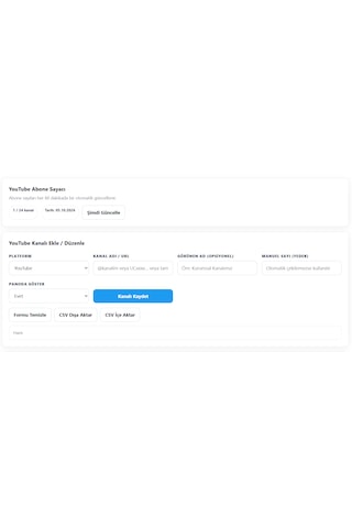 Youtube Abone Sayacı Canlı Abone Panosu İşletmeler İçin Profesyonel Dijital Tabela Otomatik Güncellenen Abone Sayacı