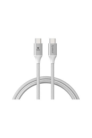 Orico CDX-100CC-WH-BP 100W 5A PD USB-C to USB-C Hızlı Şarj ve Data Kablosu 1 M