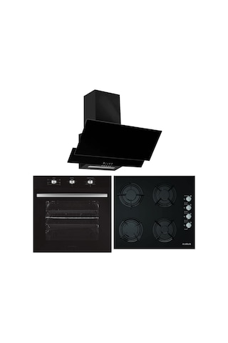 Alveus 6 Program Turbo Ankastre Cam Set - Siyah