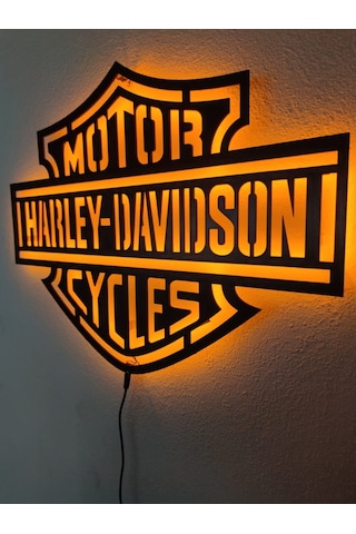 Harley Davidson Led Işıklı Tablo (528858588)