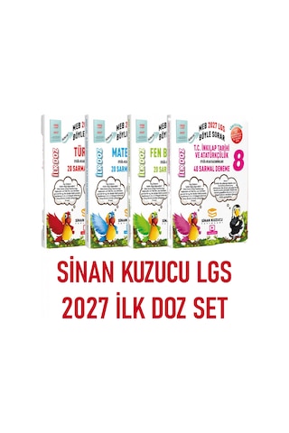 Sinan Kuzucu 8. Sınıf Lgs - Meb Böyle Sorar Sarmal Branş Deneme Seti İlk Doz 2027-lgs Sinan Kuzucu 8. Sınıf Lgs - Meb Böyle Sorar Sarmal Branş Deneme Seti İlk Doz 2027-lgs