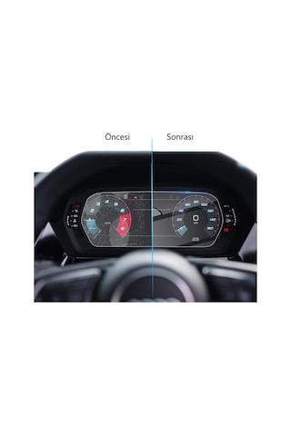 Audi Q4 E-tron Mat Ekran Koruyucu 10.25 İnç Dijital Gösterge