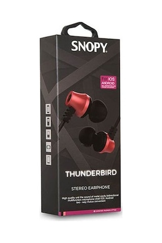 Snopy SN-J02 Thunderbird Mikrofonlu Kulak İçi Kulaklık