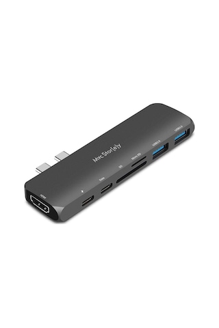 Apple Uyumlu MacBook Pro 14 16 M1 M2 M3 M4 Ve Air 13 15 M1 M2 M3 M4 Type C Hub 7 İn 1 Hdmı 100w Pd Çoklayıcı