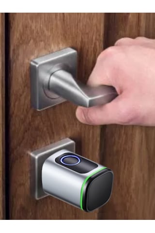 Akıllı Parmak Izi Ve Şifreli Kapı Kilidi Siyah - App ile kontrol