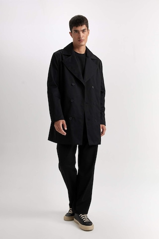 DeFacto Slim Fit Dar Kesim Düğmeli Kemerli Trençkot D5528AX25SPBK27