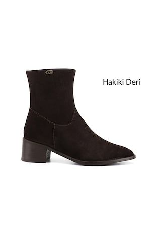 Gönderi(R) Gönderi R Kadın Kahve Süet Fermuarlı Sivri Burun Hakiki Deri Bot Gkzb13453433 Kahve