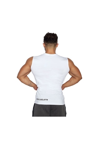 Musclecloth Training Kolsuz T-Shirt Beyaz Çok Renkli