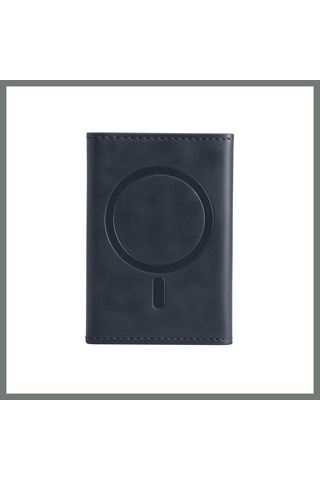Mmb-trade Joko Tema Magsafe Deri Kartlık - Lacivert Mmbz