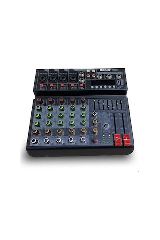 König K-502 Fx Usb/Bluetooth 7 Bant Eq 6 Kanal Deck Mixer