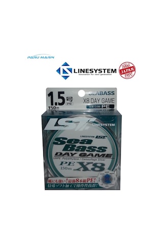 Linesystem Seabass Day Game X8 PE 1.5  0,20mm.  28Lb.  13.0kg. 15