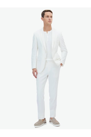 Kip Ekru Düz Slim Fit Takım Elbise Çok Renkli