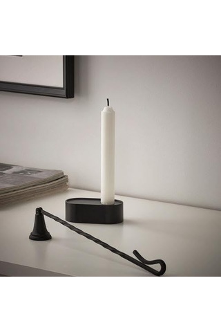 Ikea Mum Söndürme Aleti 33 Cm Meridyendukkan Metal Mum Söndürücü Siyah Renk Çok Renkli