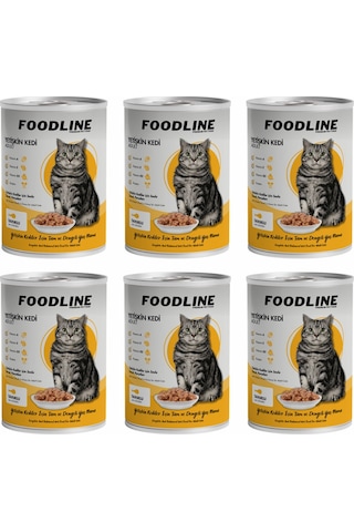 Foodline Tavuklu Yetişkin Kedi Konservesi 6 x 400 G