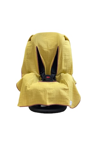 Ezh Collection 4010 Bebek Müslin Oto Koltuğu Kılıfı Hardal