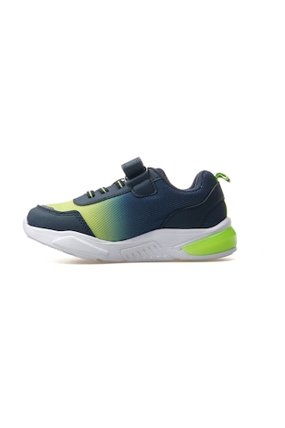 King Paolo Erkek Çocuk Işıklı Sneaker Ayakkabı 25y Buck3022 F Lacivert Yeşil Lacivert Yeşil