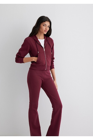 Mavi - Kapüşonlu Bordo İnterlok Sweatshirt 1s10424-70394 Bordo
